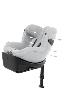 Kindersitz 'Sirona Ti i-Size PLUS' Platinum White