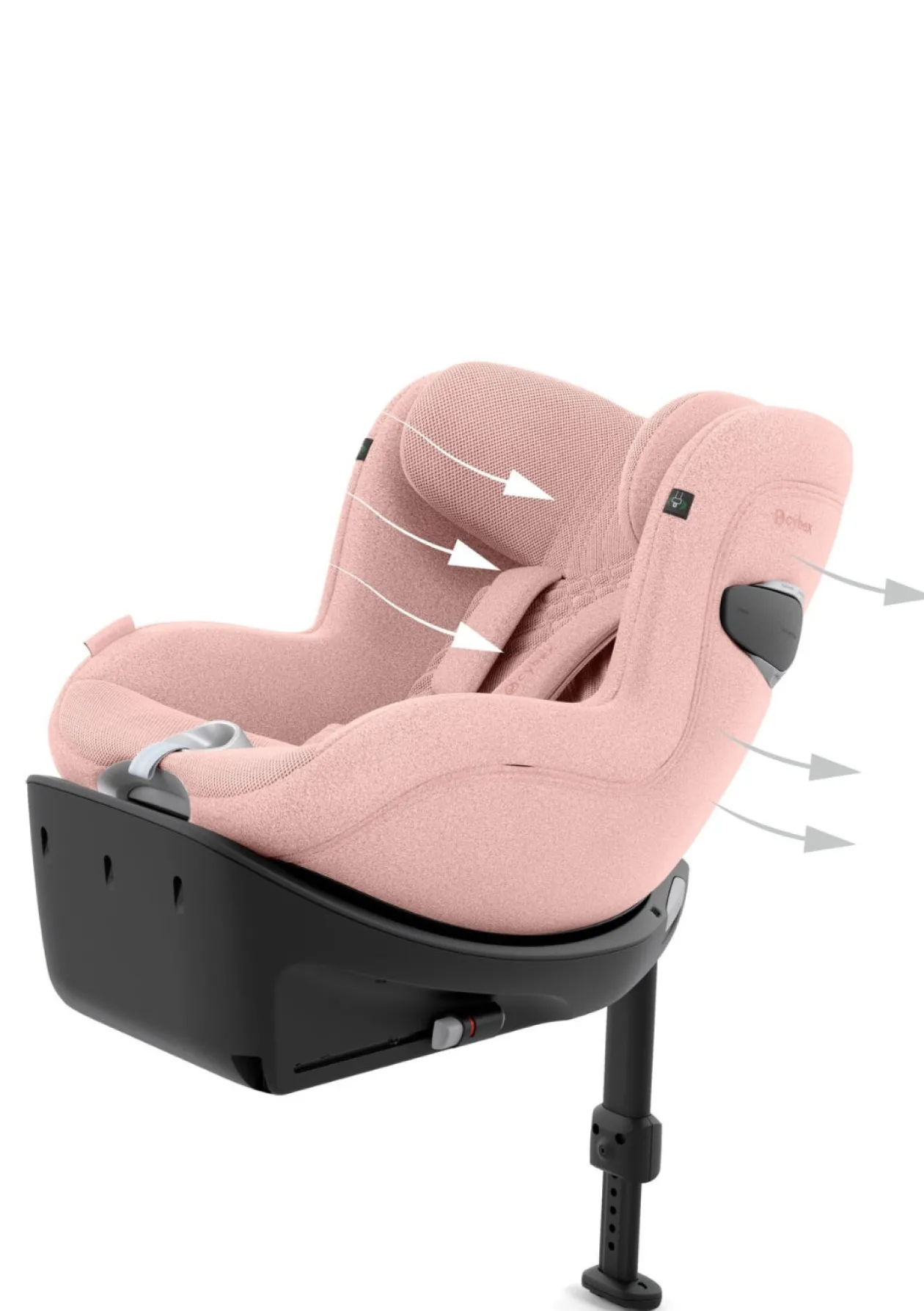 Kindersitz 'Sirona Ti i-Size PLUS' Peach Pink