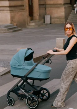 Kinderwagen 'Balios S LUX' Taupe / Stormy Blue