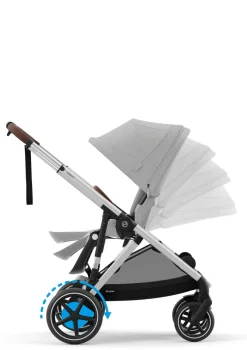 Kinderwagen 'e-Gazelle S' Silver / Stone Grey