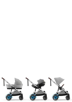 Kinderwagen 'e-Gazelle S' Silver / Stone Grey
