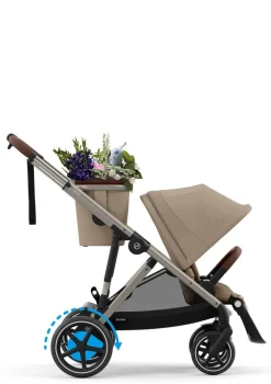 Kinderwagen 'e-Gazelle S' Taupe / Almond Beige