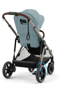 Kinderwagen 'e-Gazelle S' Taupe / Stormy Blue
