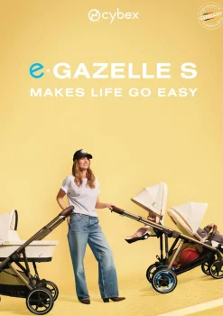 Kinderwagen 'e-Gazelle S' Taupe / Seashell Beige
