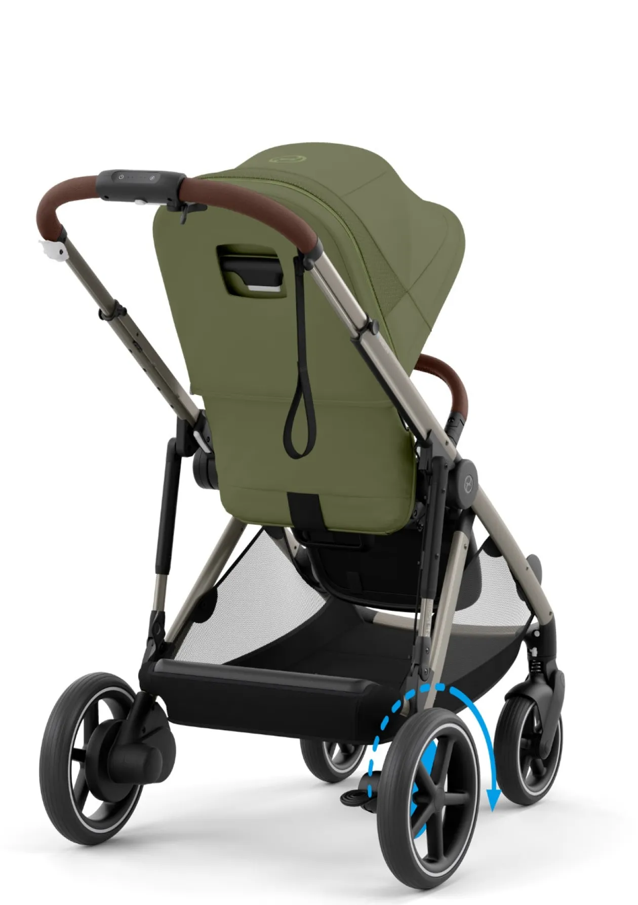 Kinderwagen 'e-Gazelle S' Taupe / Moss Green