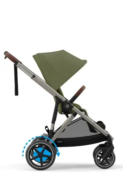 Kinderwagen 'e-Gazelle S' Taupe / Moss Green