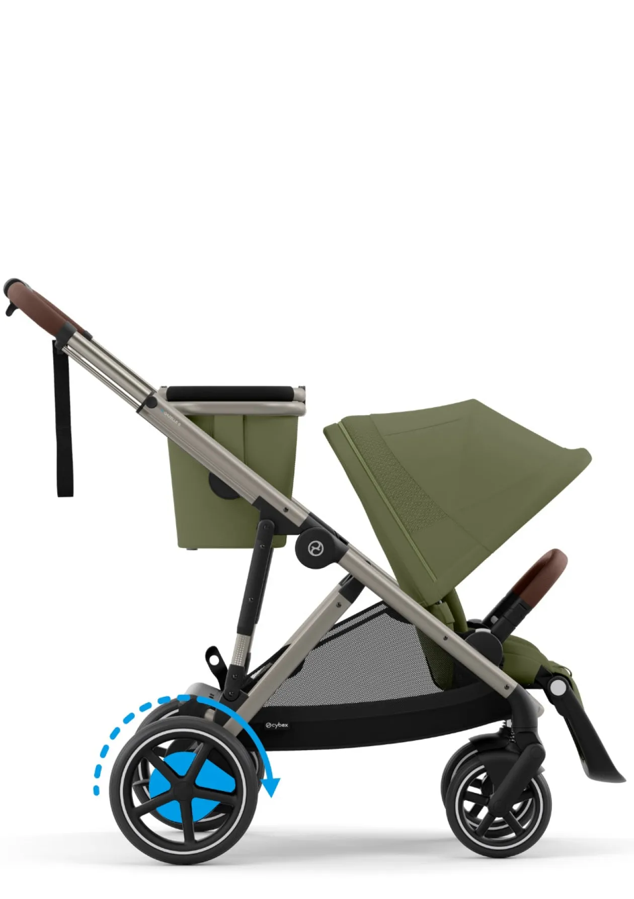 Kinderwagen 'e-Gazelle S' Taupe / Moss Green