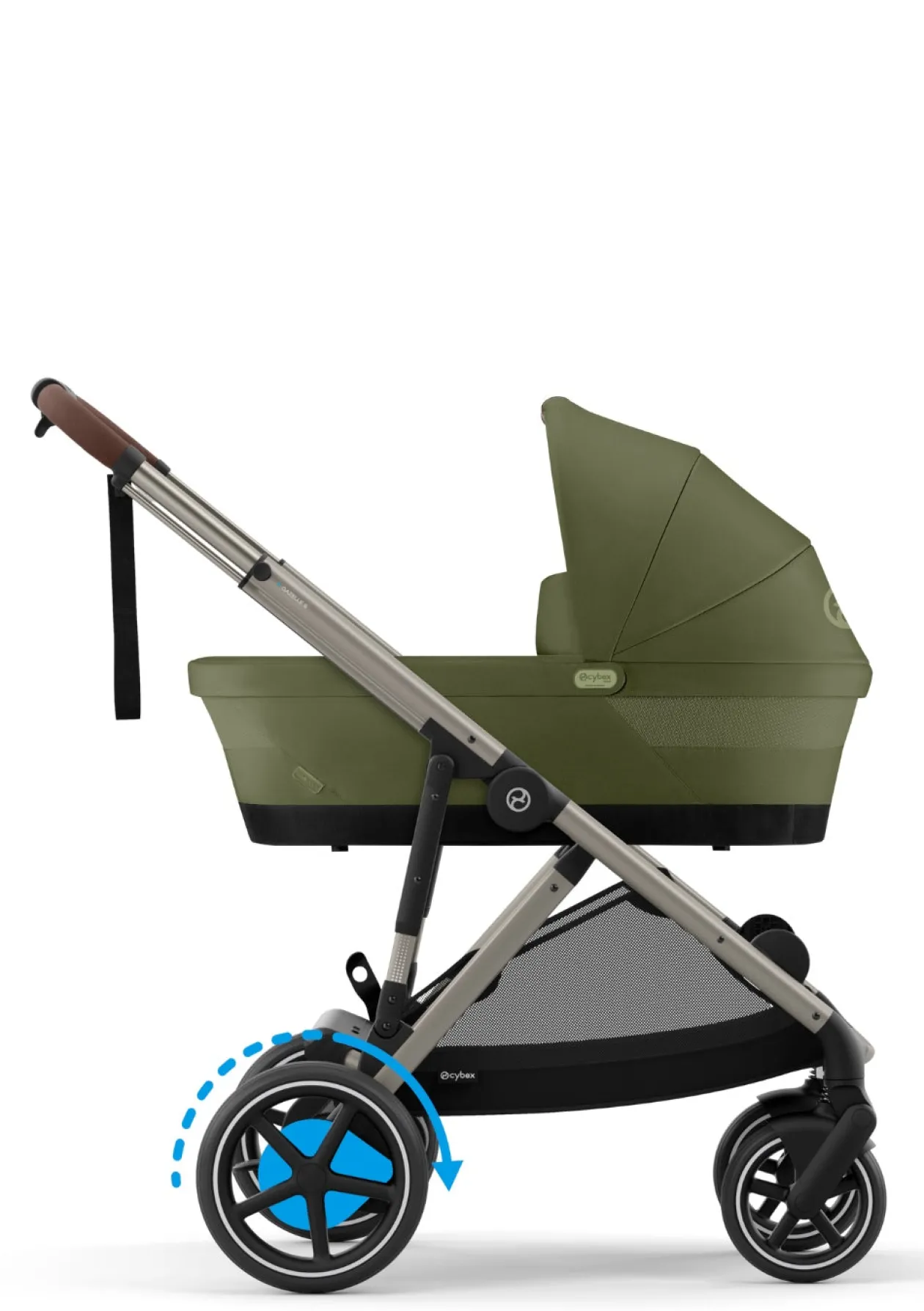 Kinderwagen 'e-Gazelle S' Taupe / Moss Green