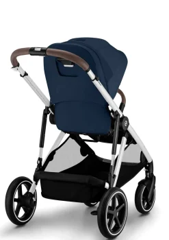 Kinderwagen 'Gazelle S' Silver / Ocean Blue
