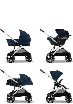Kinderwagen 'Gazelle S' Silver / Stone Grey