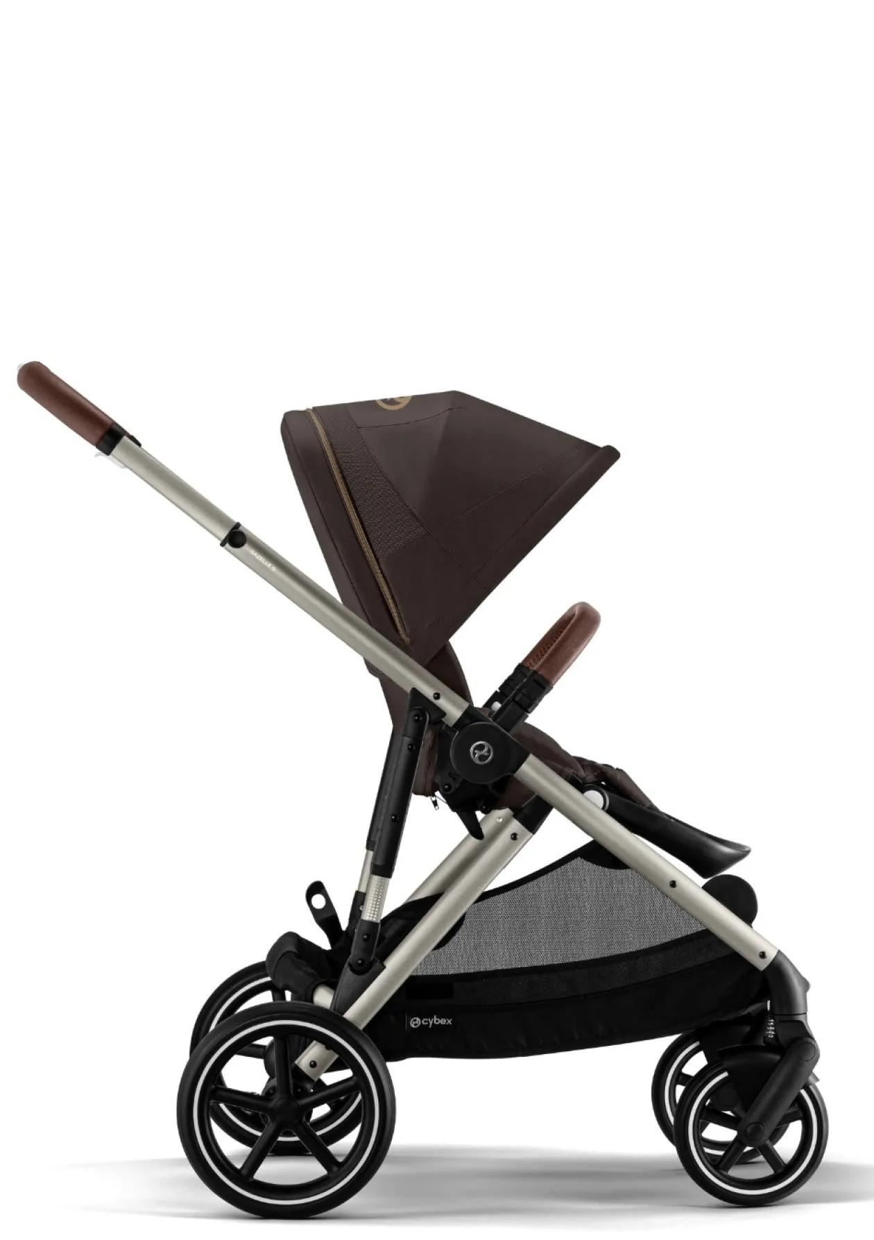 Kinderwagen 'Gazelle S' Taupe / Chocolate Brown