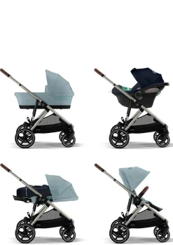 Kinderwagen 'Gazelle S' Taupe / Sky Blue