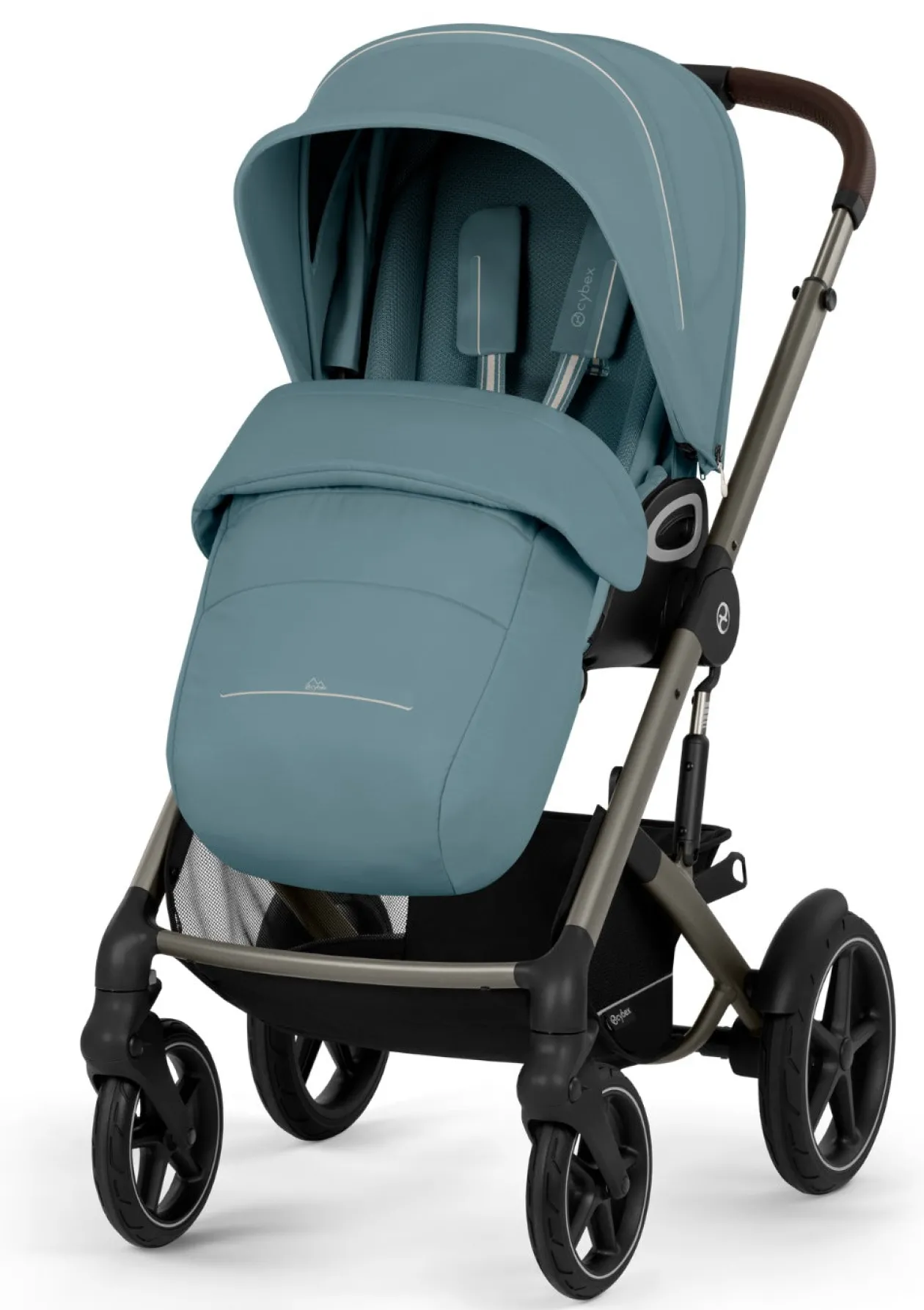 Kinderwagen 'Talos S Lux' Taupe / Stormy Blue