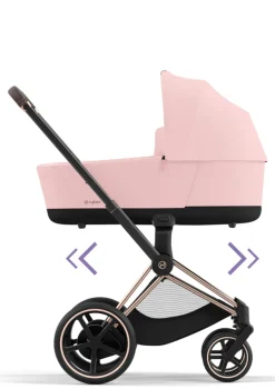Kinderwagen-Set 'e-Priam' (2025) Peach Pink