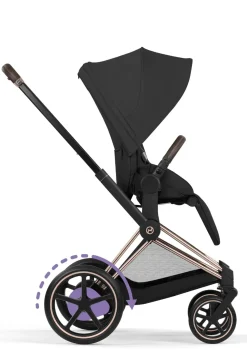 Kinderwagen-Set 'e-Priam Comfort' Sepia Black