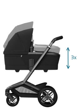 Kinderwagen-Set 'Fame' Twillic Black