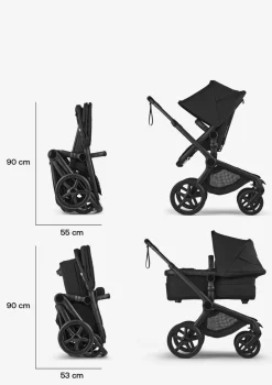 Kinderwagen-Set 'Fox 5 Renew' Schwarz / Heritage-Schwarz