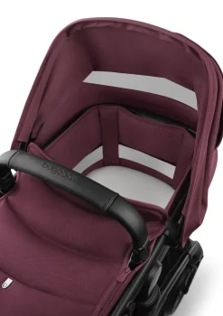 Kinderwagen-Set 'Fox 5 Renew' Schwarz / Dark Cherry