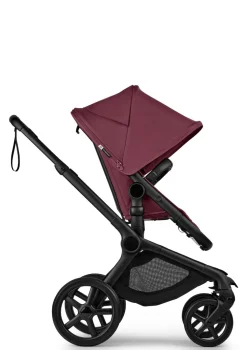 Kinderwagen-Set 'Fox 5 Renew' Schwarz / Dark Cherry