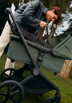 Kinderwagen-Set 'Fox 5 Renew' Schwarz / Forest Green