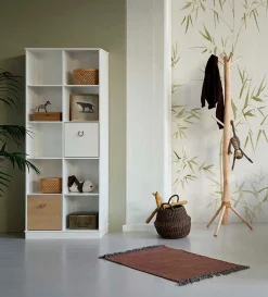 Kisten 'Wood' weiß/eiche