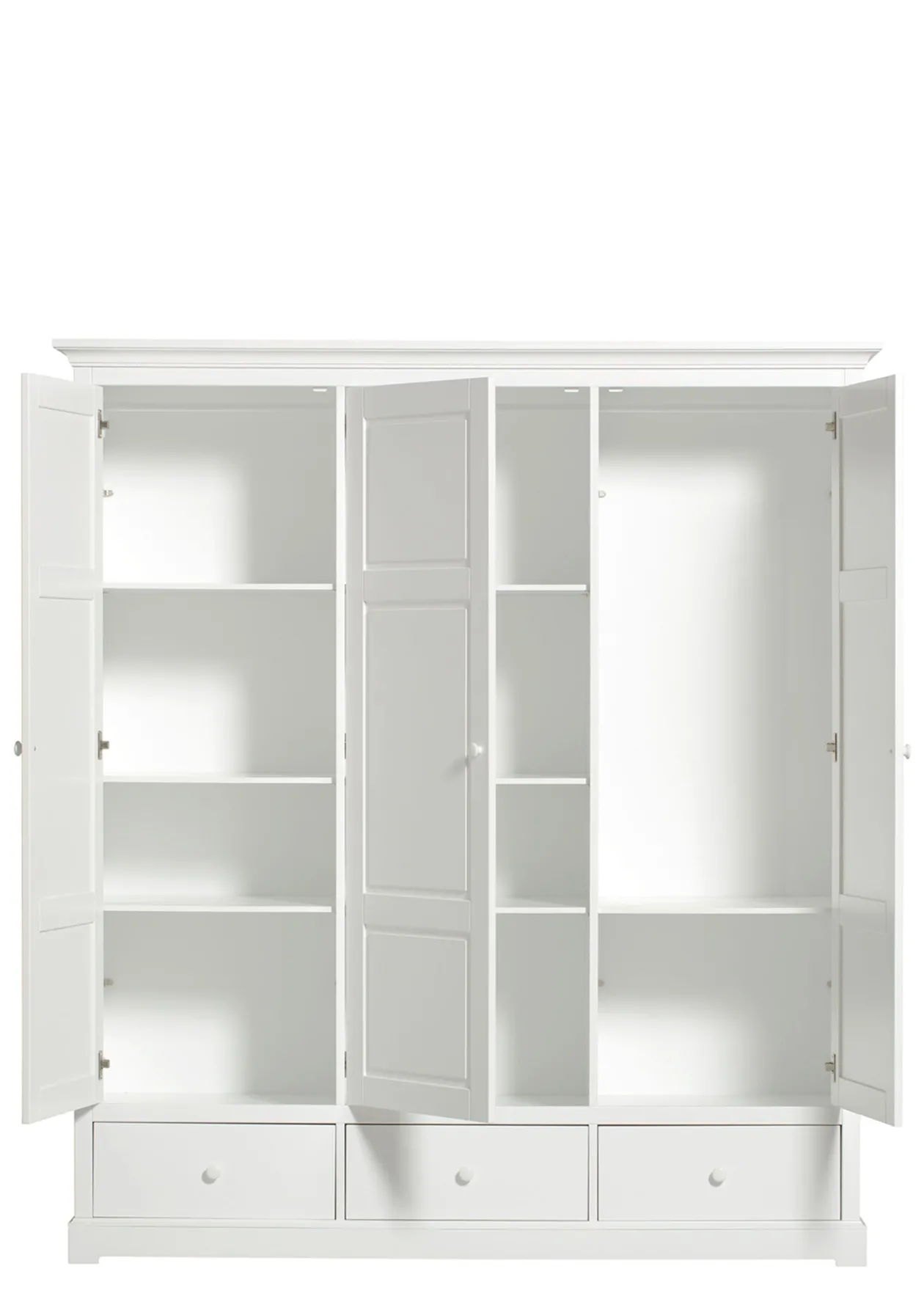 Kleiderschrank 'Seaside' 3-türig weiß