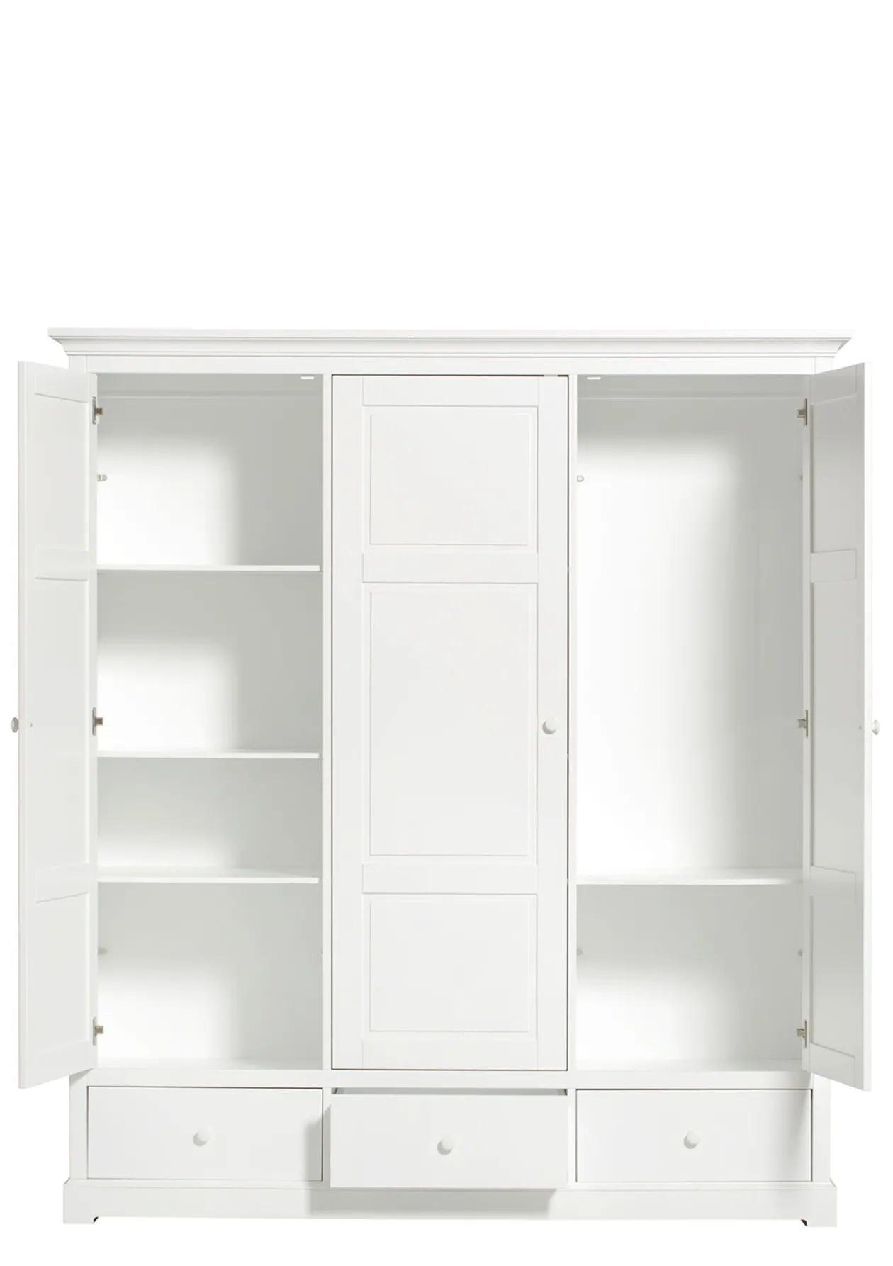 Kleiderschrank 'Seaside' 3-türig weiß