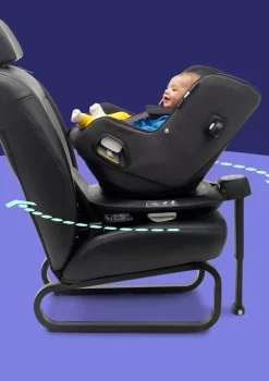 Kleinkindsitz-Set 'Owl by Nuna' black mit 360 ISOFIX-Basis