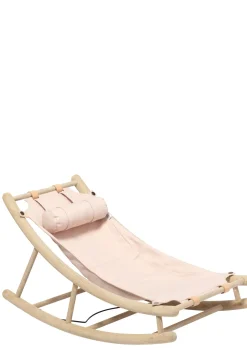 Kleinkind-Wippe 'Wood' Eiche/rosa