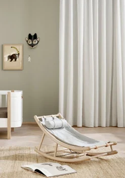 Kleinkind-Wippe 'Wood' Eiche/grau
