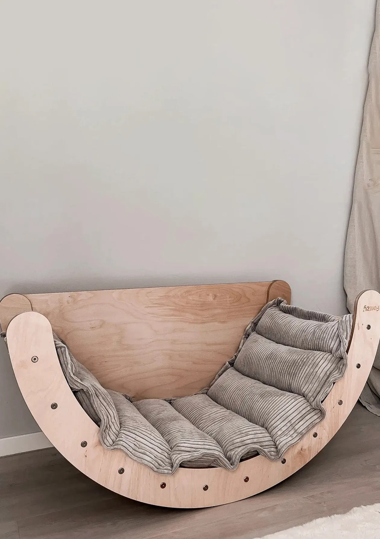 Kletterbogen Kissen Cord Creme Beige