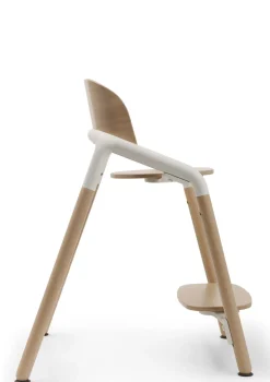 Komplettes Hochstuhl-Set 'Giraffe' neutrales Holz / Weiß