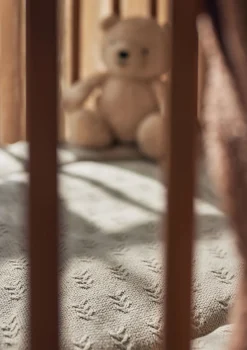 Krabbeldecke 'Grain Knit' Olive Green 95 x 75 cm