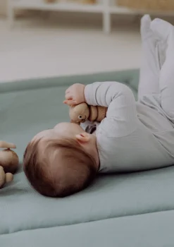 Krabbeldecke Mini Piqué Essential Mint 120 x 120 cm