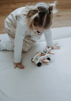 Krabbeldecke Mini Piqué Essential Beige 120 x 120 cm