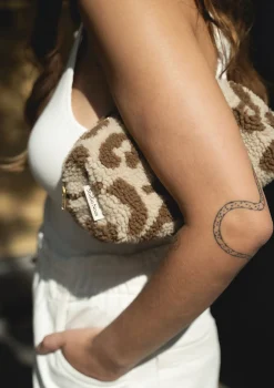 Kulturtasche 'Teddy Pouch' Leopard Ecru