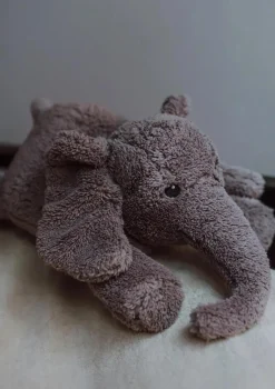 Kuscheltier Elefant mit Herzschlag 'George' grau