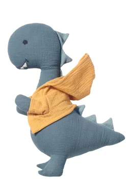 Kuscheltier Musselin Dino Jade Grün