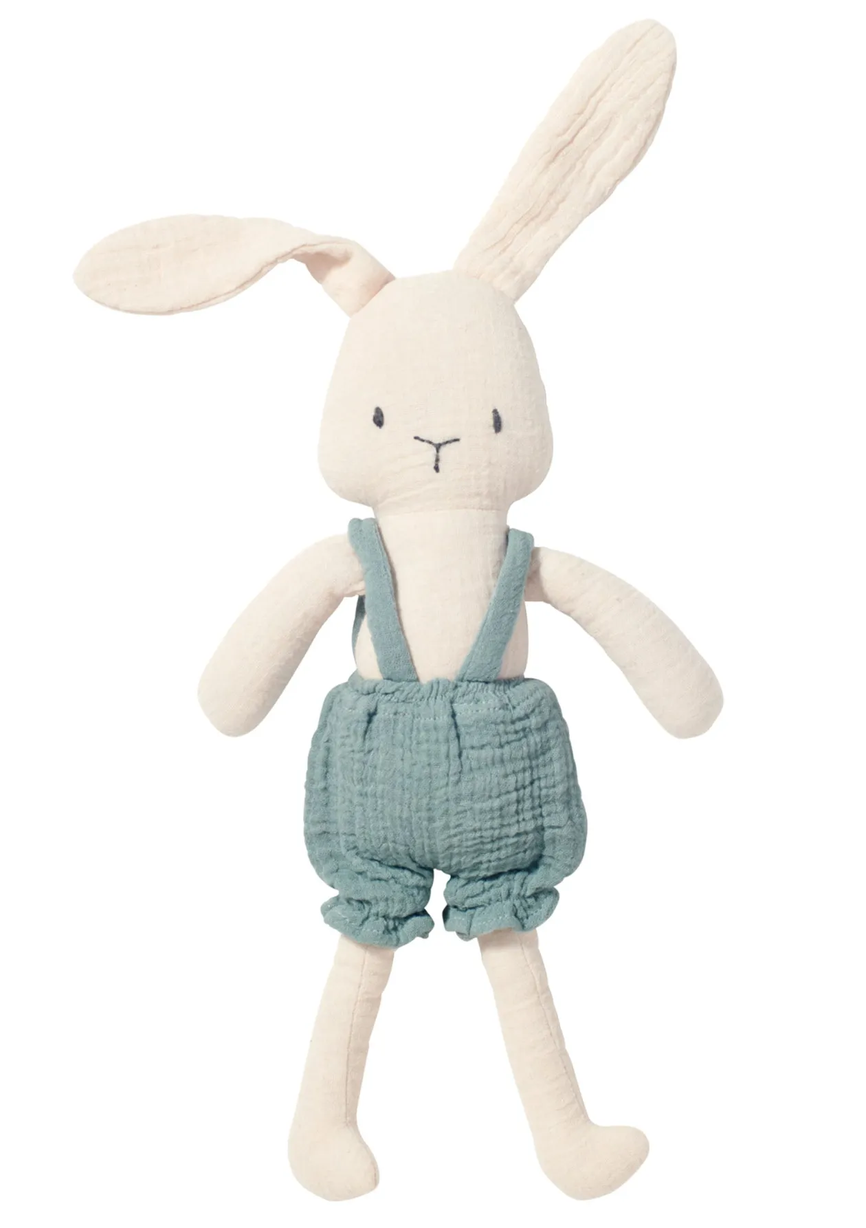 Kuscheltier Musselin Hase Ben Natur-Jade