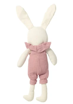 Kuscheltier Musselin Hase Bella Natur-Altrosa