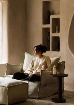 Lounge-Sessel 'Linen Lounger' Beige