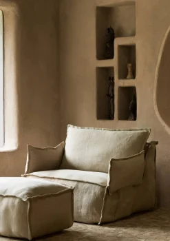 Lounge-Sessel 'Linen Lounger' Beige