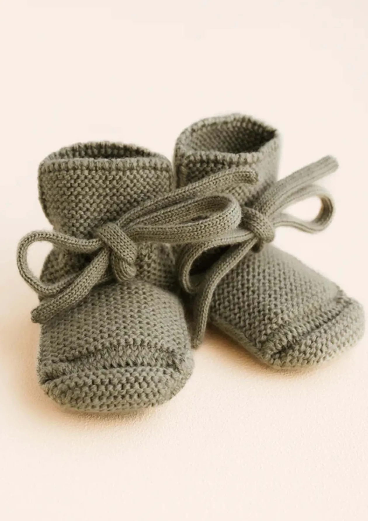 Merino Baby Booties Artichoke