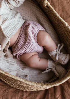 Merino Baby Booties Cream