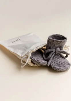 Merino Baby Booties Otter