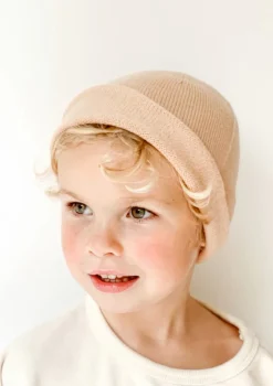 Merino Beanie 'Efa' apricot