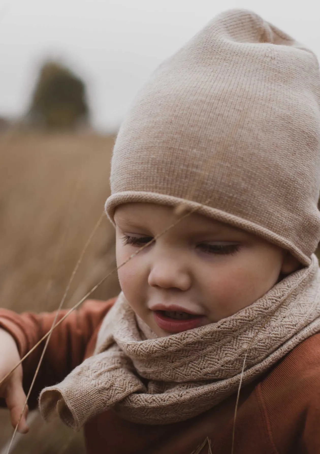 Merino Beanie 'Efa' sand