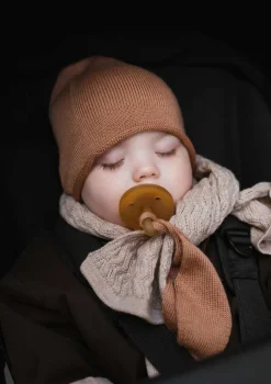 Merino Beanie 'Efa' terracotta