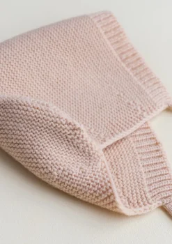 Merino Bonnet 'Dolly' Apricot