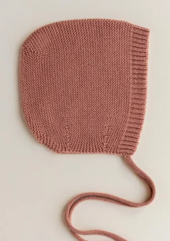 Merino Bonnet 'Dolly' Brick